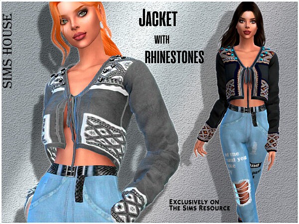 Jacket with rhinestones by Sims House from TSR
