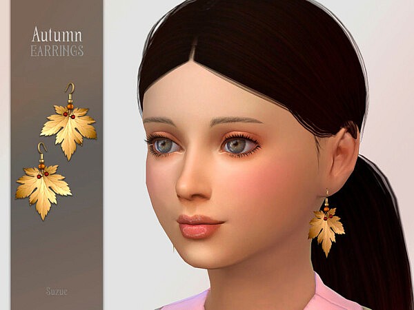 Autumn Earrings Child by Suzue from TSR