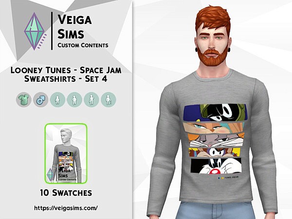 Space Jam Sweatshirts   Set 4 by David Mtv from TSR