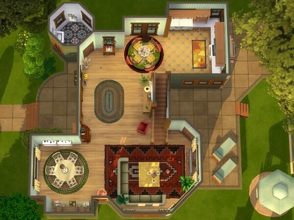 Fountain Hill House by Oldbox from All4Sims