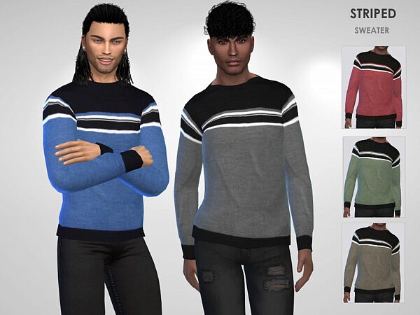 Striped Sweater by Puresim from TSR