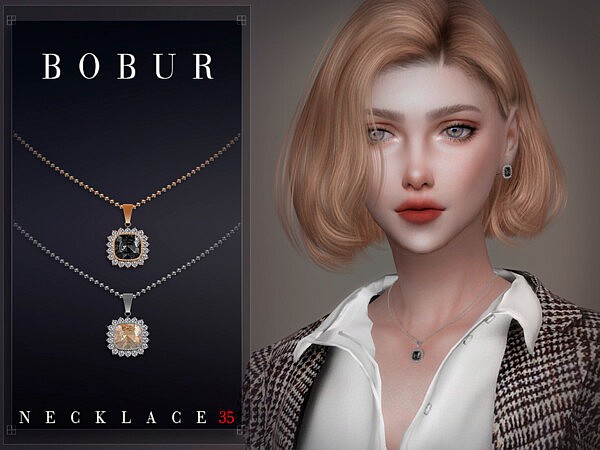 Emerald and diamond necklace by Bobur3 from TSR