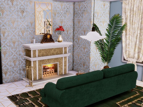 White Wine Art Deco Livingroom by GenkaiHaretsu from TSR