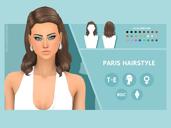 Paris Hairstyle by simcelebrity00 from TSR