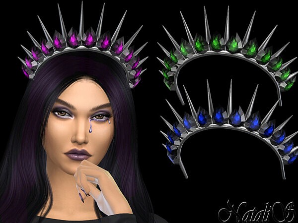 Dark gem spikes crown by NataliS from TSR