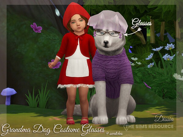 Grandma Dog Costume Glasses by Dissia from TSR