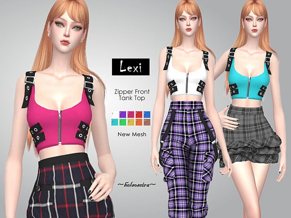 LEXI   Crop Tank Top by Helsoseira from TSR