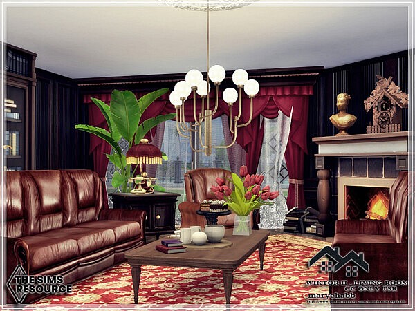 WIKTOR II   Living Room by marychabb from TSR