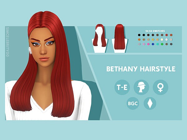 Bethany Hairstyle by simcelebrity00 from TSR
