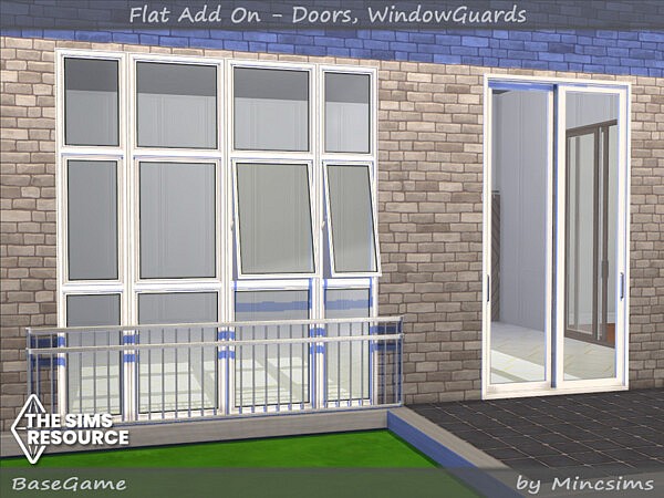 Flat AddOn   Doors and Window Guards by Mincsims from TSR