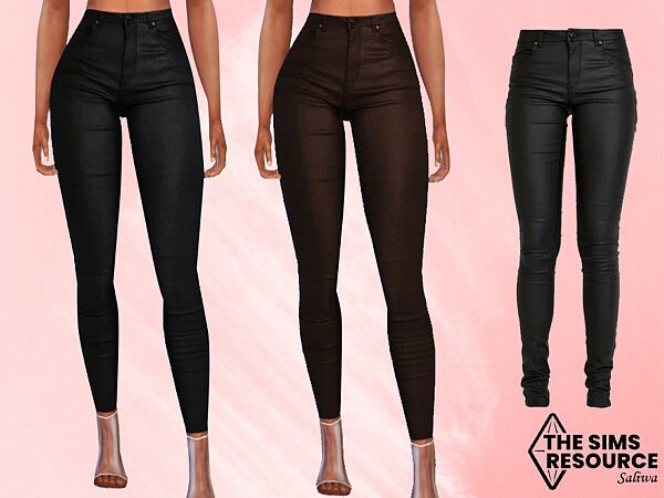 High Waisted Leather Pants by Saliwa from TSR