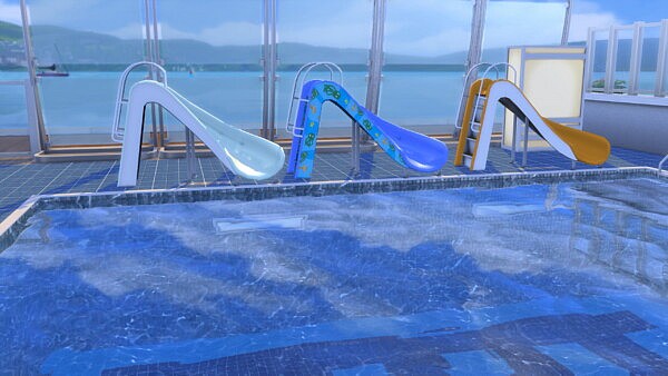 Functional Pool Slide converted from TS3 by AlexCroft from Mod The Sims