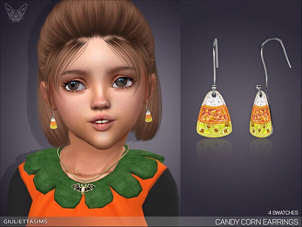 Candy Corn Earrings For Toddlers by feyona from TSR
