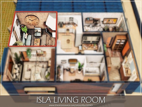Isla Living Room by MychQQQ from TSR