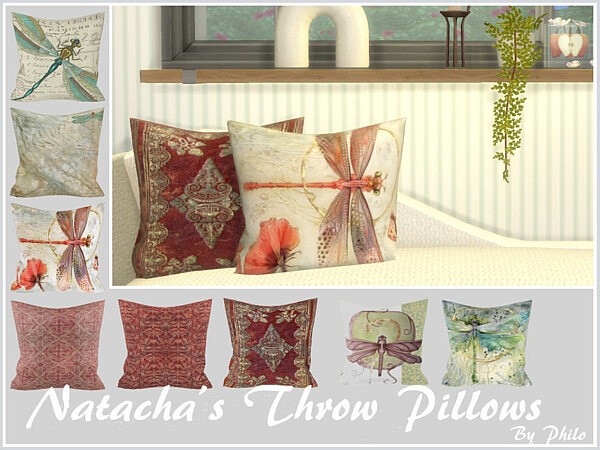 Natachas Throw Pillows  by philo from TSR