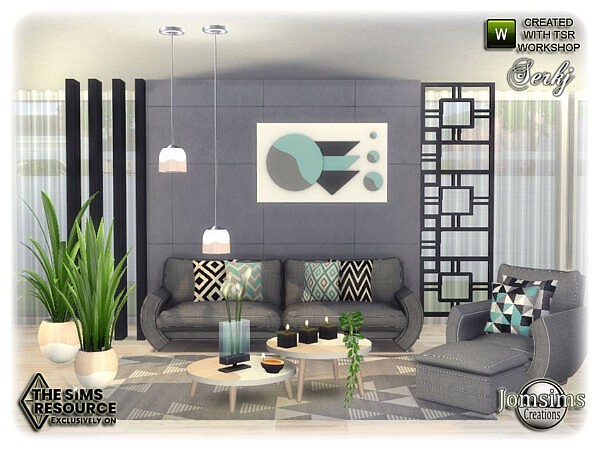 Serkj livingroom by jomsims from TSR