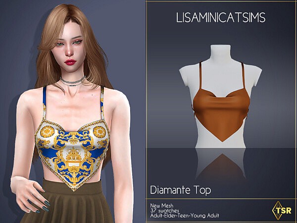 Diamante Top by Lisaminicatsims from TSR