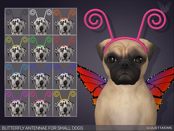 Butterfly Antennae For Small Dogs by feyona from TSR