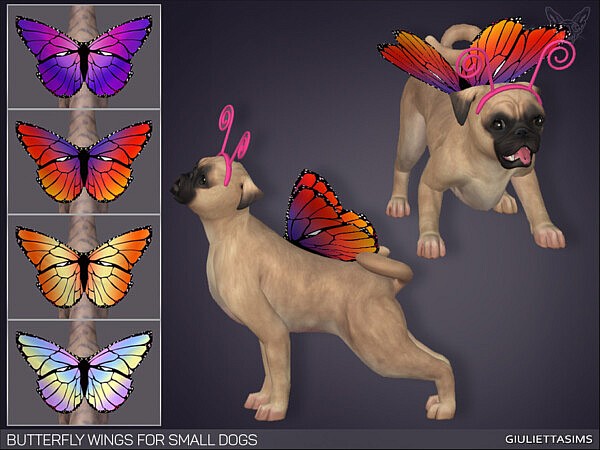 Butterfly Wings For Small Dogs by feyona from TSR