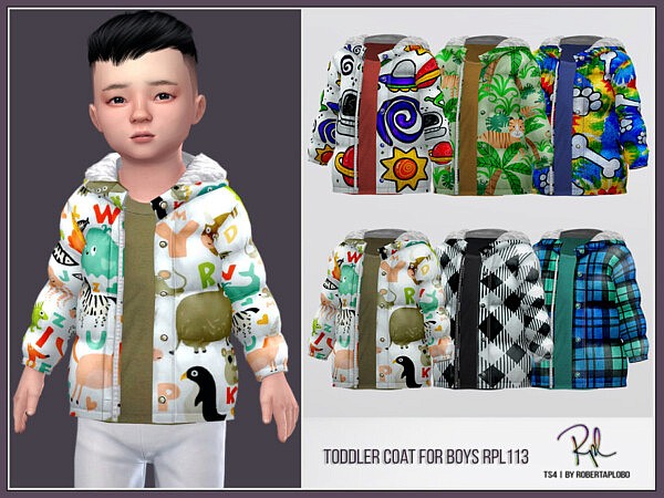 Toddler Coat for Boys RPL113 by RobertaPLobo from TSR