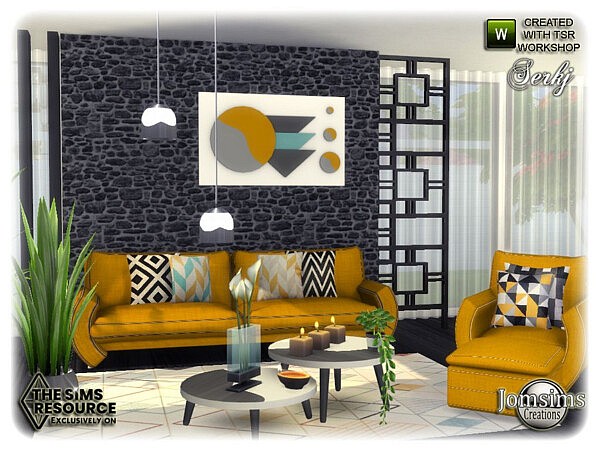 Serkj livingroom by jomsims from TSR