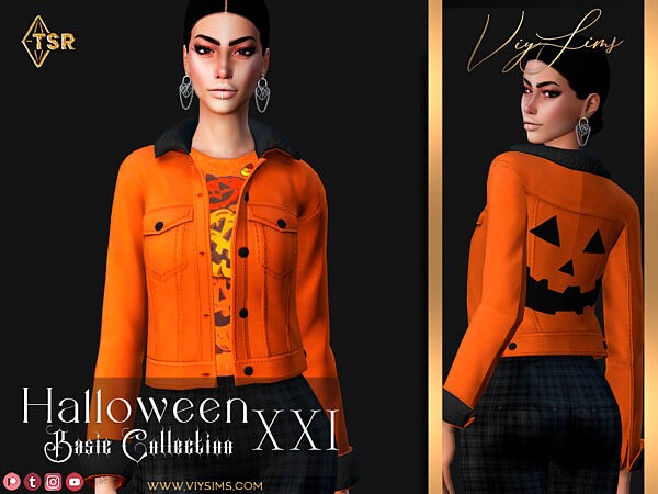 Halloween XXI   Jacket V.1 by Viy Sims from TSR
