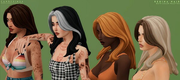 Regina Hair from Candy Sims 4