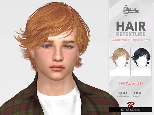 Short curls (LEON) Hair by remaron from TSR