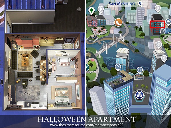 Halloween Apartment by dasie2 from TSR
