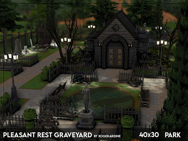 Pleasant Rest Graveyard  by xogerardine from TSR