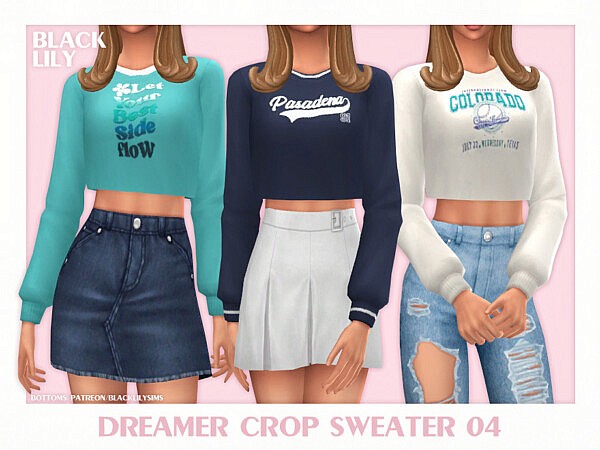 Dreamer Crop Sweater 04 by Black Lily from TSR