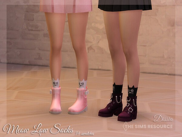 Meow Low Socks by Dissia from TSR