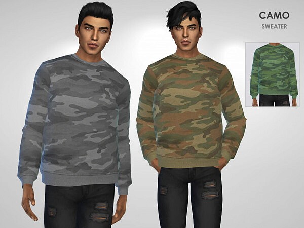 Camo Sweater by Puresim from TSR