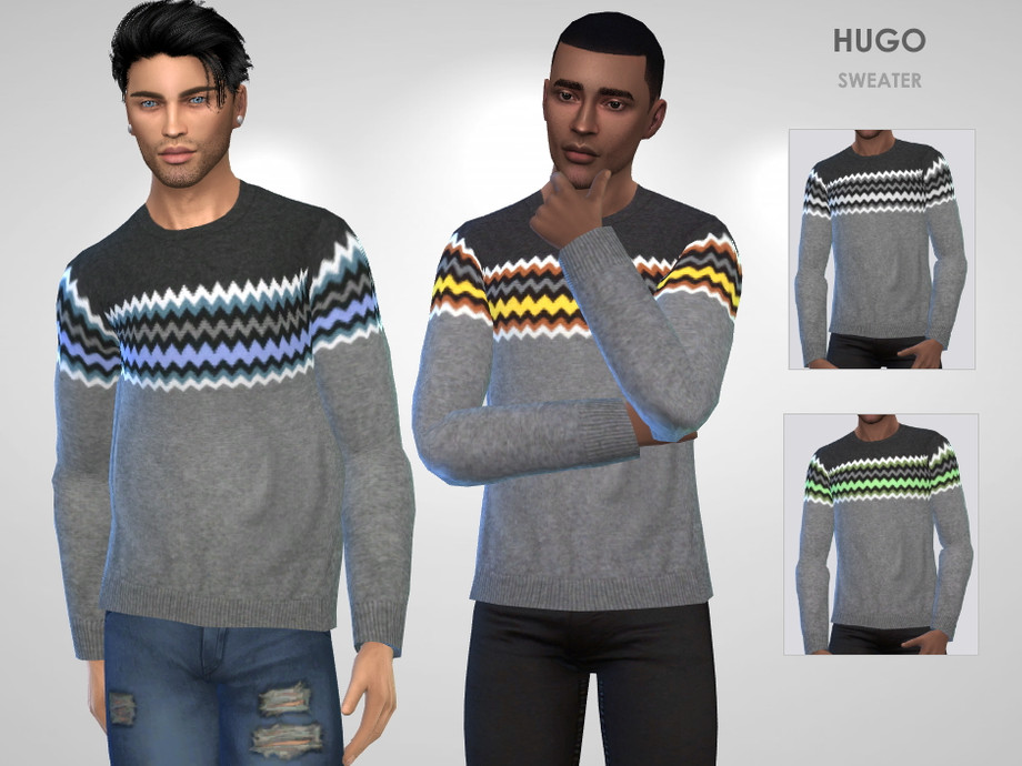 Hugo Sweater by Puresim from TSR • Sims 4 Downloads