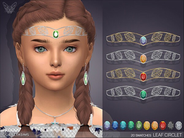 Leaf Circlet For Kids by feyona from TSR