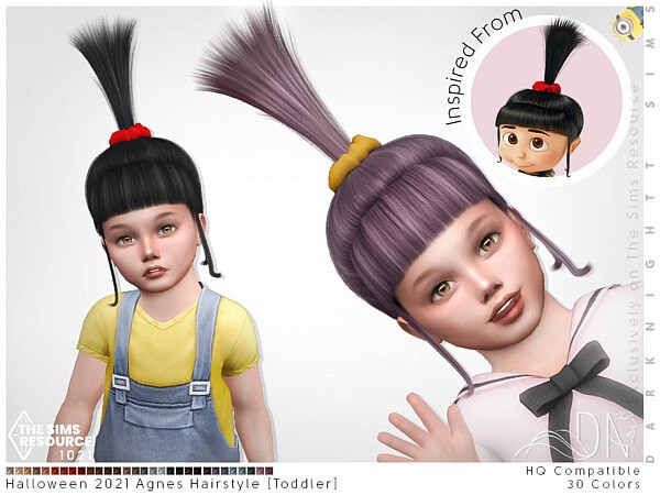 Agnes Hairstyle [Toddler] by DarkNighTt from TSR
