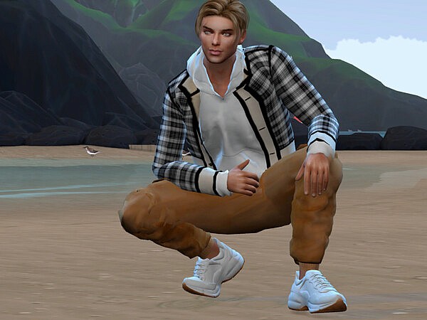 Mens hoodie with a jacket by Sims House from TSR