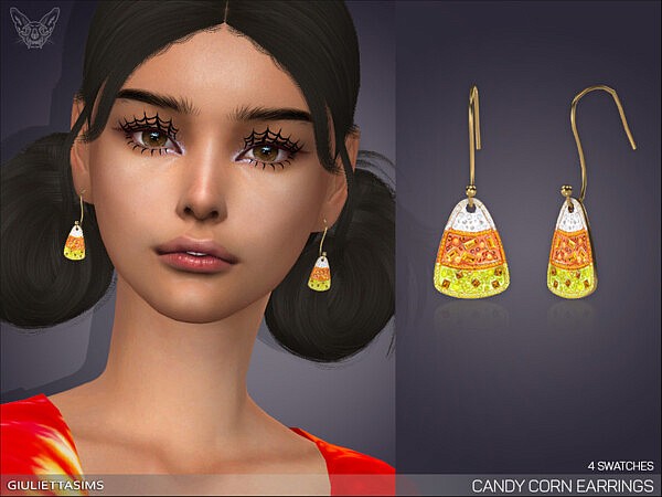 Candy Corn Earrings by feyona from TSR