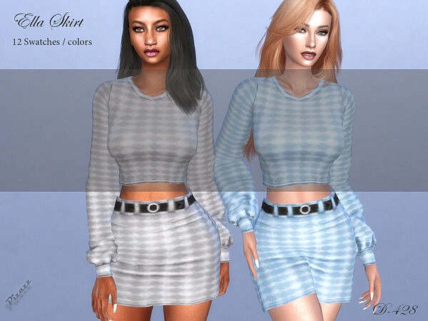 Ella Skirt by pizazz from TSR • Sims 4 Downloads