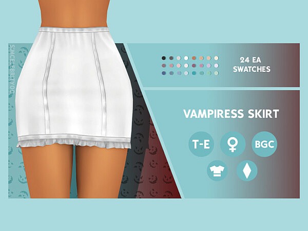 Vampiress Skirt by simcelebrity00 from TSR