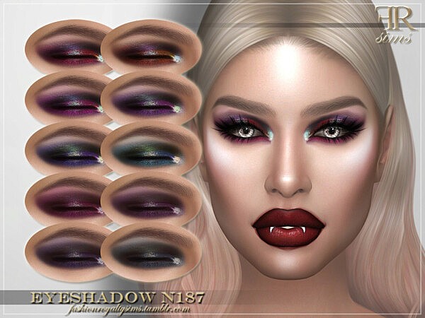 Eyeshadow N187 by FashionRoyaltySims from TSR