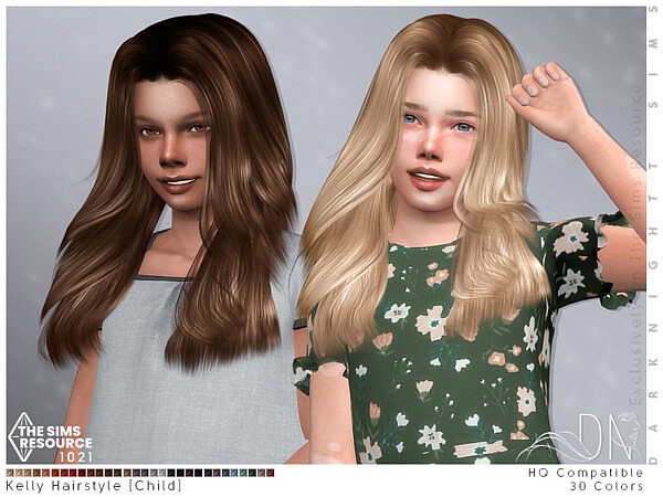 Kelly Hairstyle [Child] by DarkNighTt from TSR
