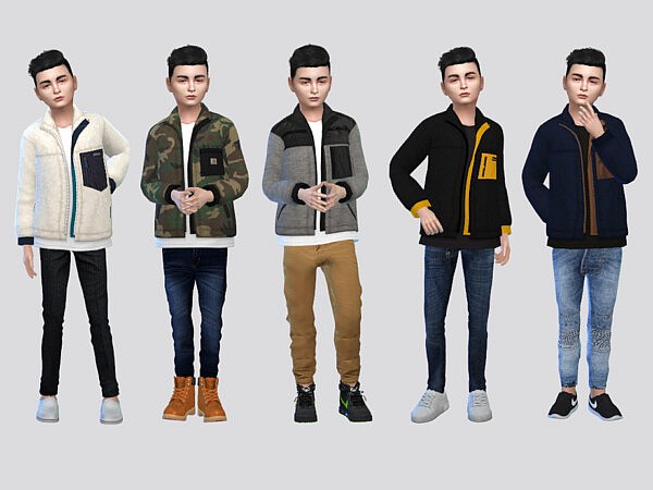 Brawn Fleece Jacket Boys by McLayneSims from TSR