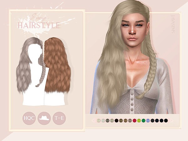 Eowyn (Female Hairstyle) by JavaSims from TSR