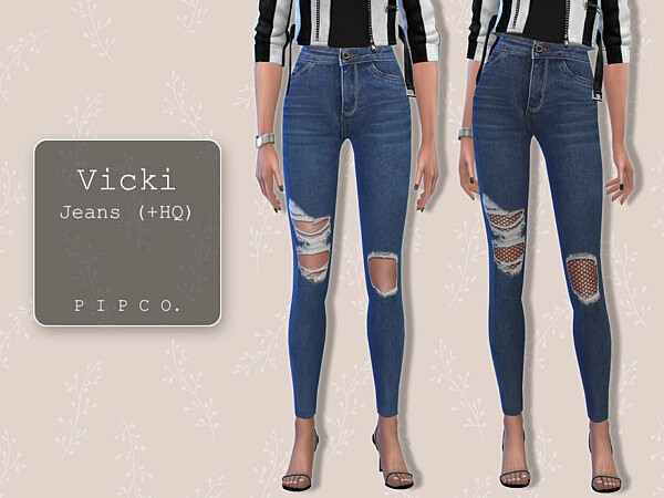 Vicki Jeans (Ripped) by Pipco from TSR