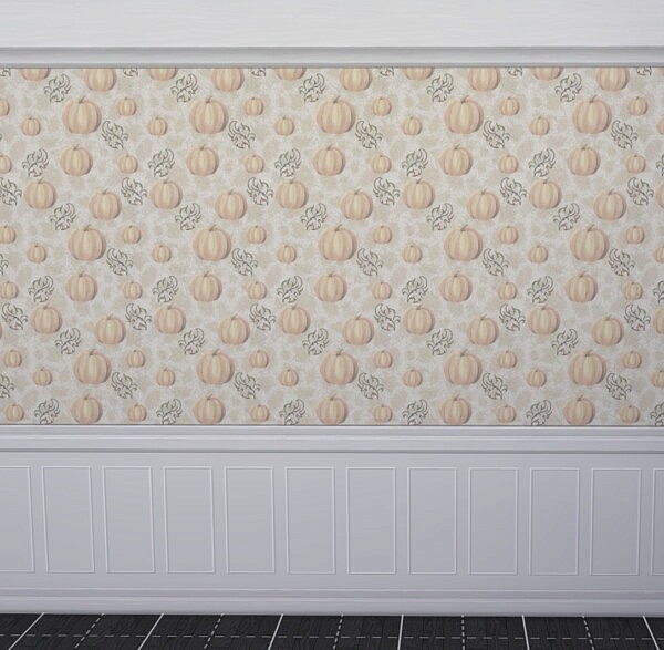 Pumpkins Wall Paneling by Simmiller from Mod The Sims