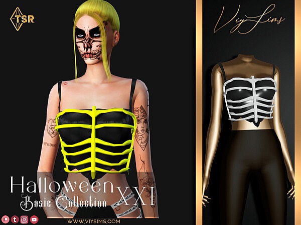 Halloween XXI    Top Neon V.1 by Viy Sims from TSR