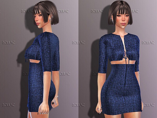 Cutout Dress DO197 by D.O.Lilac from TSR