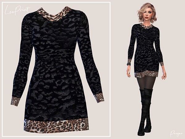 LeoPrint Dress by Paogae from TSR