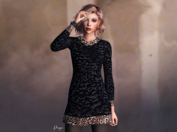 LeoPrint Dress by Paogae from TSR